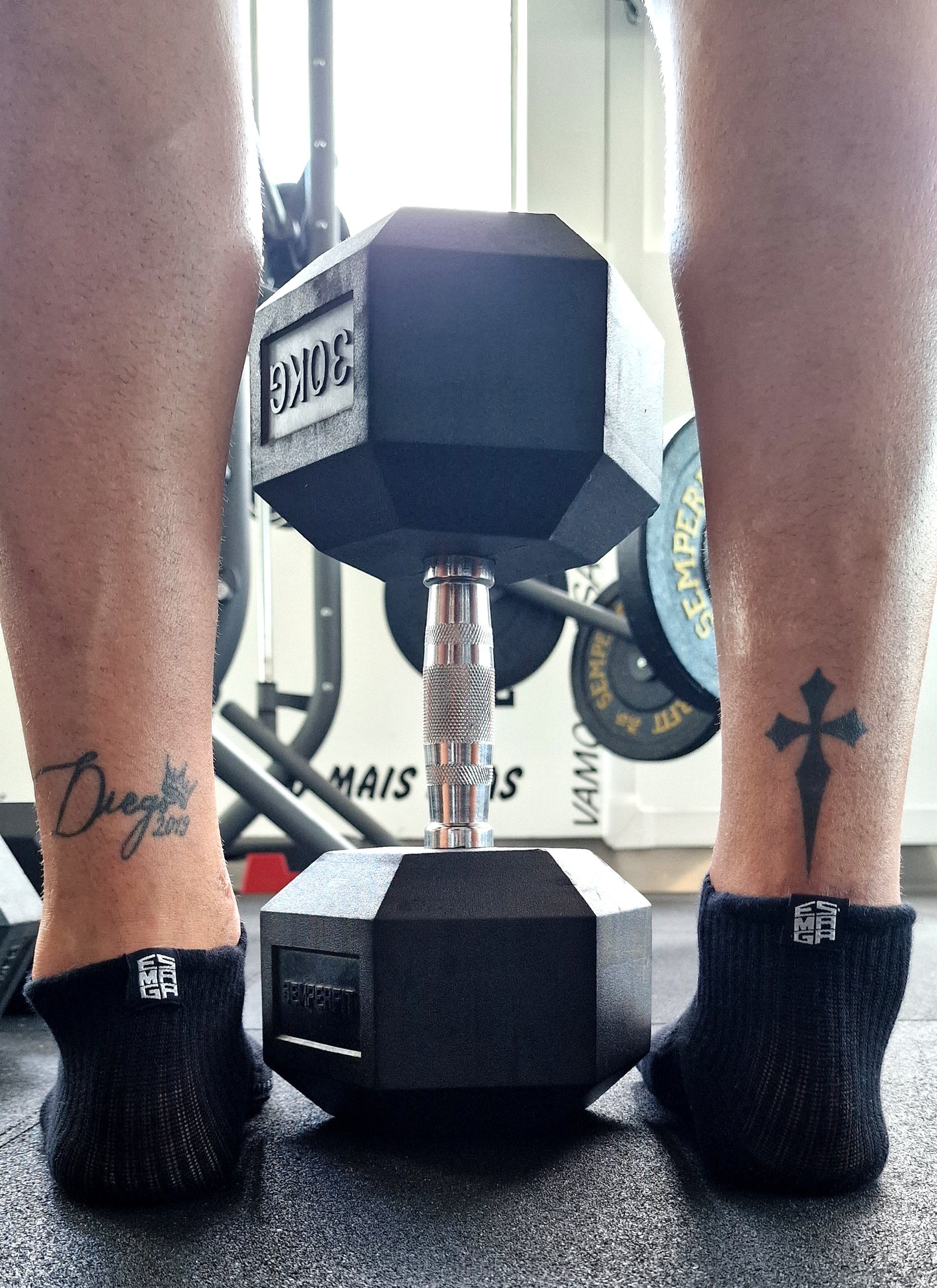 Meias Gym Power Antiderrapantes