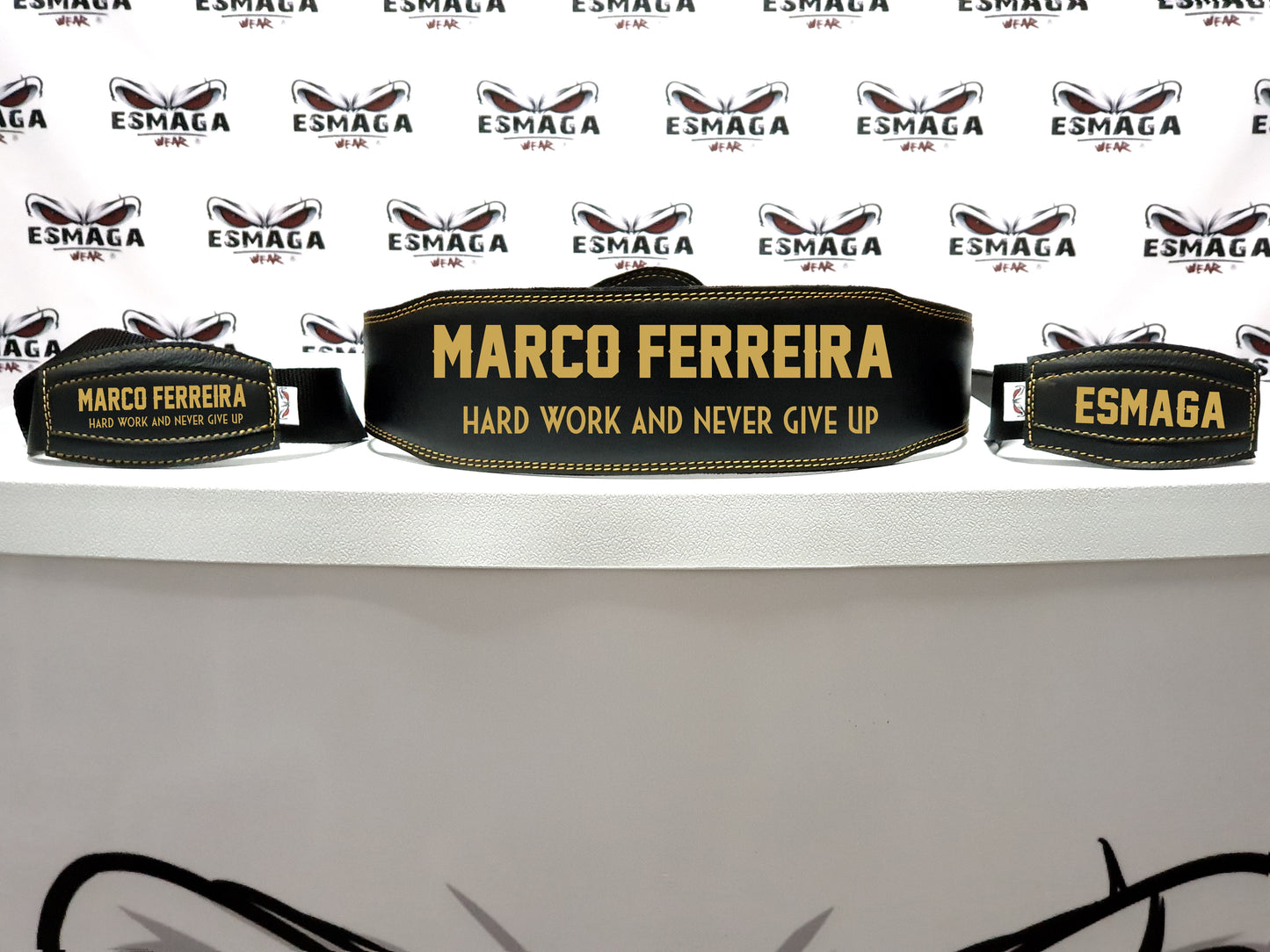 DIGITAL PRINTING - ESMAGA Black Set - belt+streps