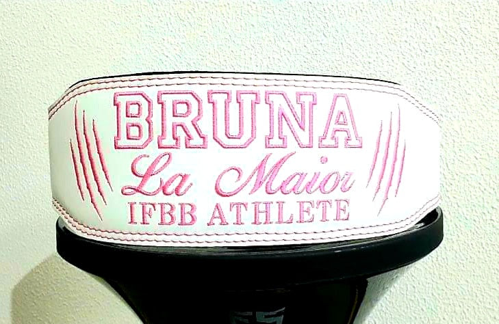 EMBROIDERY - ESMAGA Black & White Belt (personalized only with name/letters)
