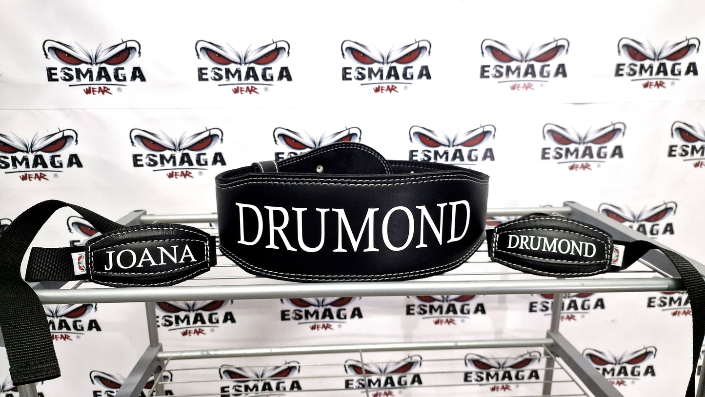 IMPRESIÓN DIGITAL - ESMAGA Conjunto Negro - cinturón+streps
