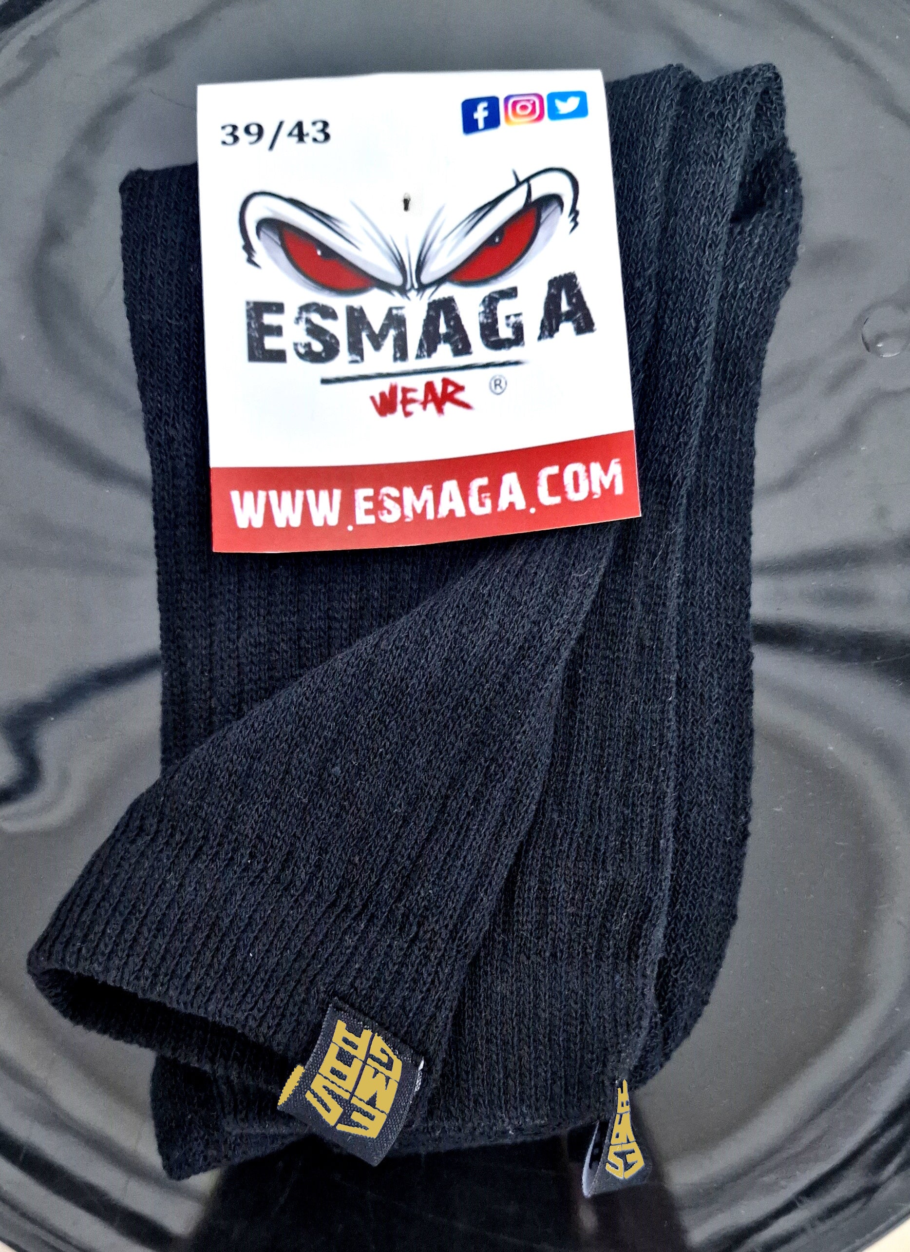 Calcetines negros de trabajo de gimnasio – ESMAGA®