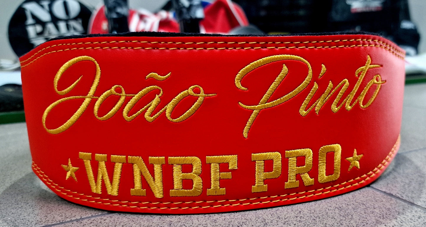 EMBROIDERY - ESMAGA Black & White Belt (personalized only with name/letters)