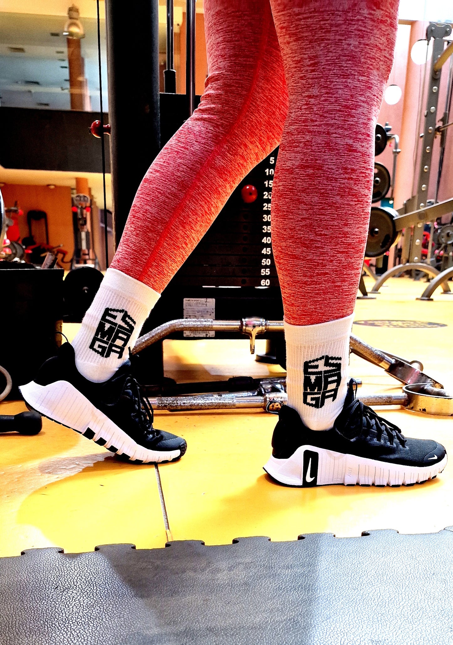 Calcetines negros de trabajo de gimnasio