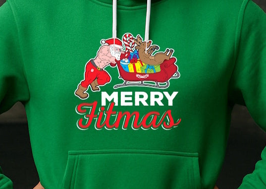 Hoodie Merry Fitmas ♂