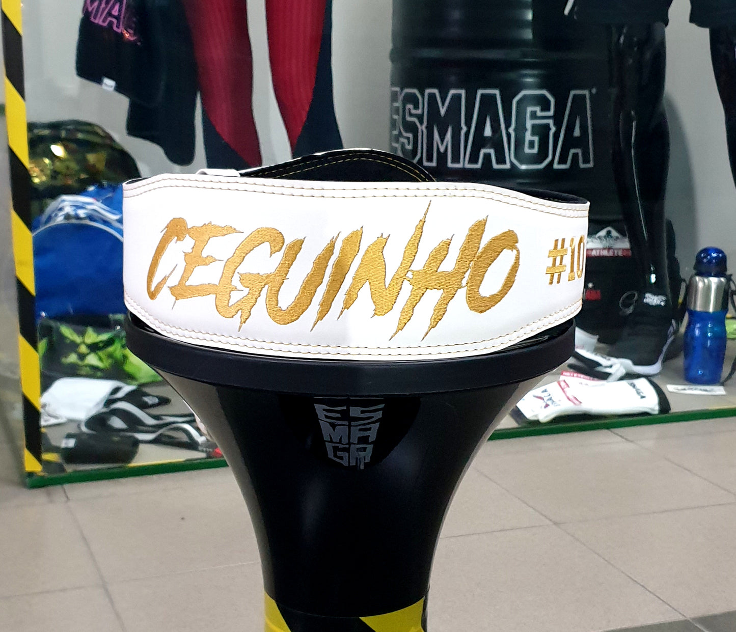 EMBROIDERY - ESMAGA Black & White Belt (personalized only with name/letters)