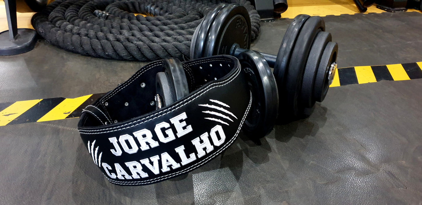 EMBROIDERY - ESMAGA Black & White Belt (personalized only with name/letters)