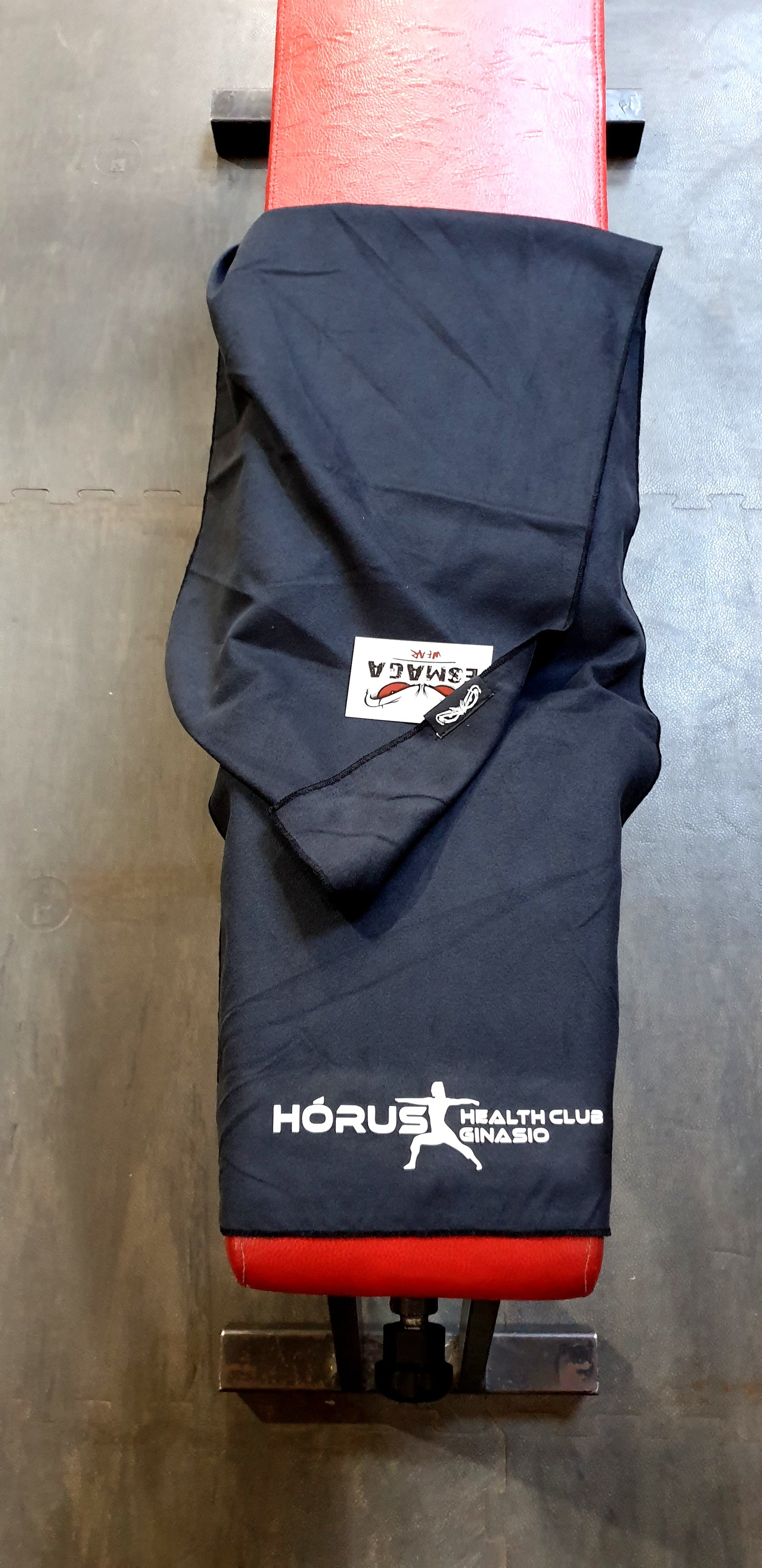 Black Microfiber Towel (Customizable)