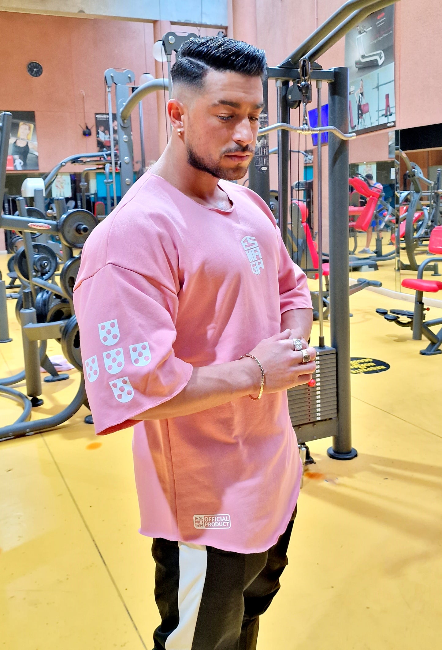 Jersey Old School Rosa (Personalizable)