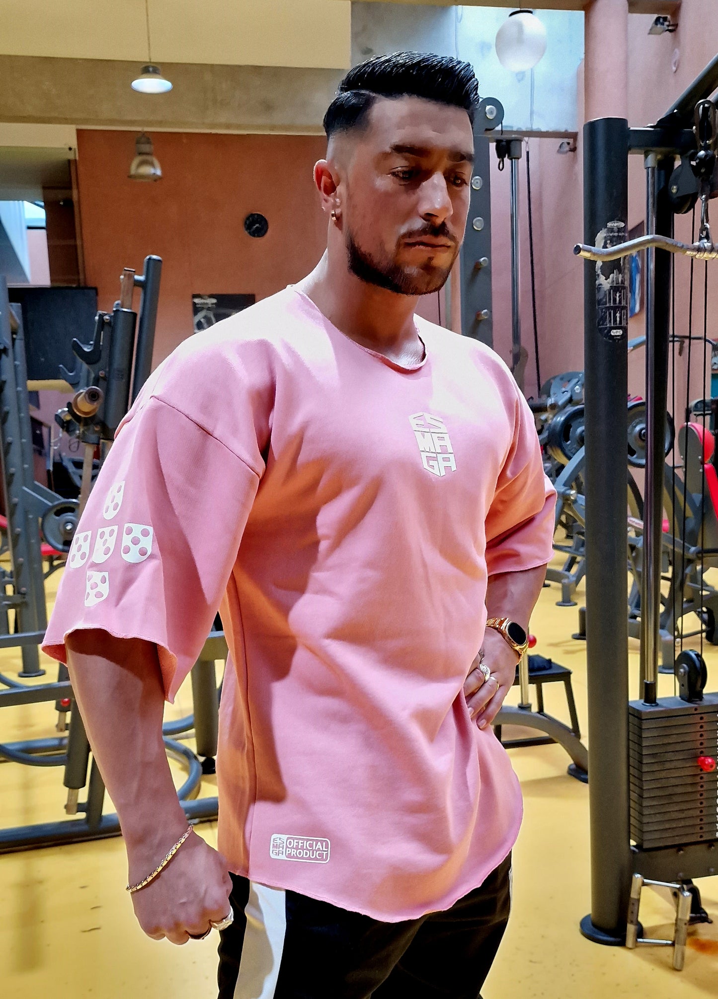 Jersey Old School Rosa (Personalizable)