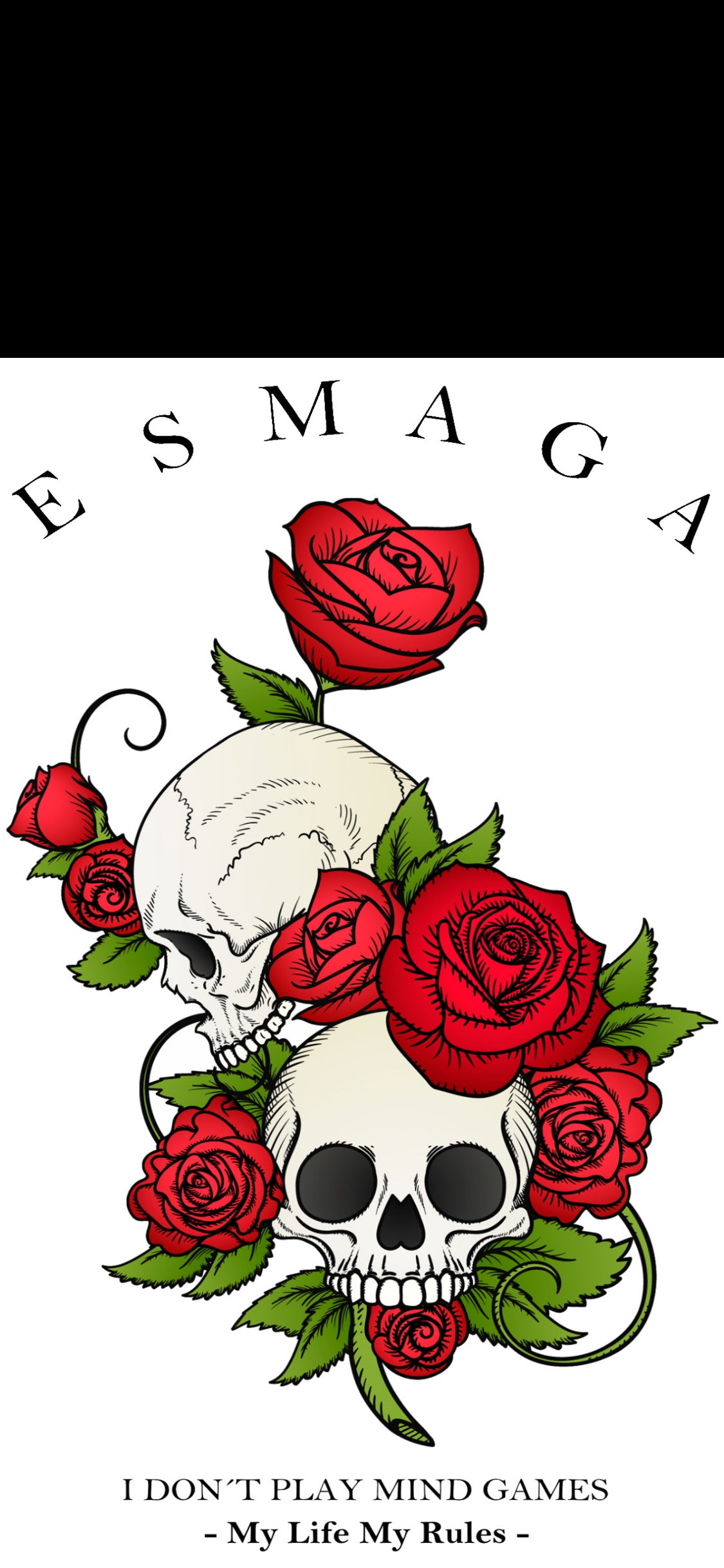 SKULLS AND ROSES