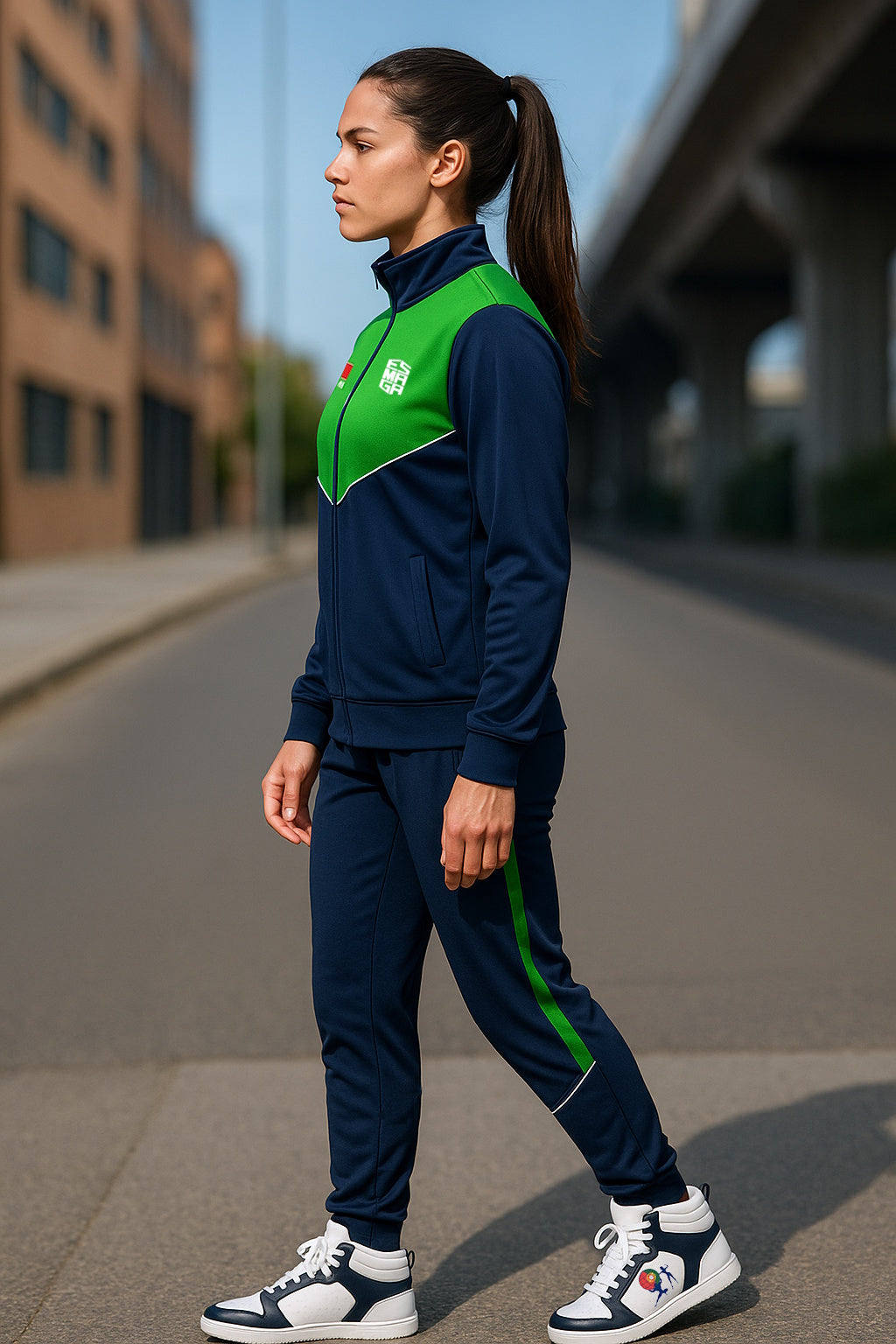 Chándal Field Blanco y Negro