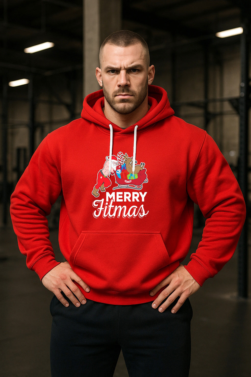 Hoodie Merry Fitmas ♂