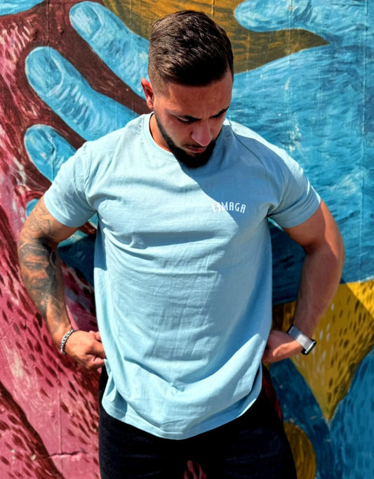 T-shirt Washed Blue