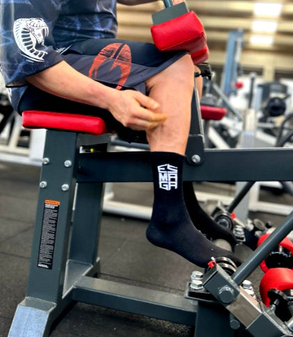 Calcetines negros de trabajo de gimnasio