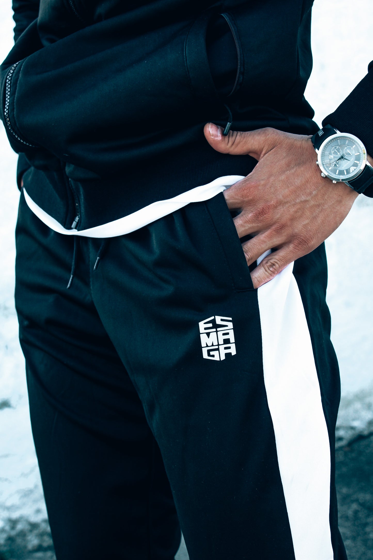 Field Black and White Tracksuit